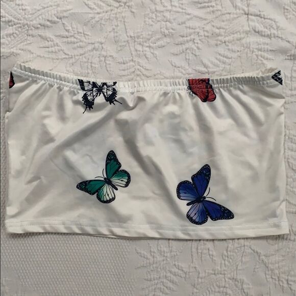 BUTTERFLY CROP TOP • butterfly crop top • - Picture 2 of 7